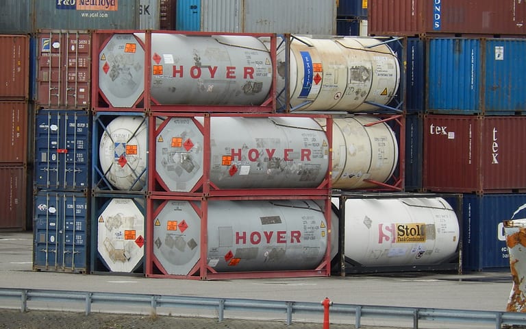 Endüstriyel kimyasal ve asit taşıma izo-tank konteynerleri